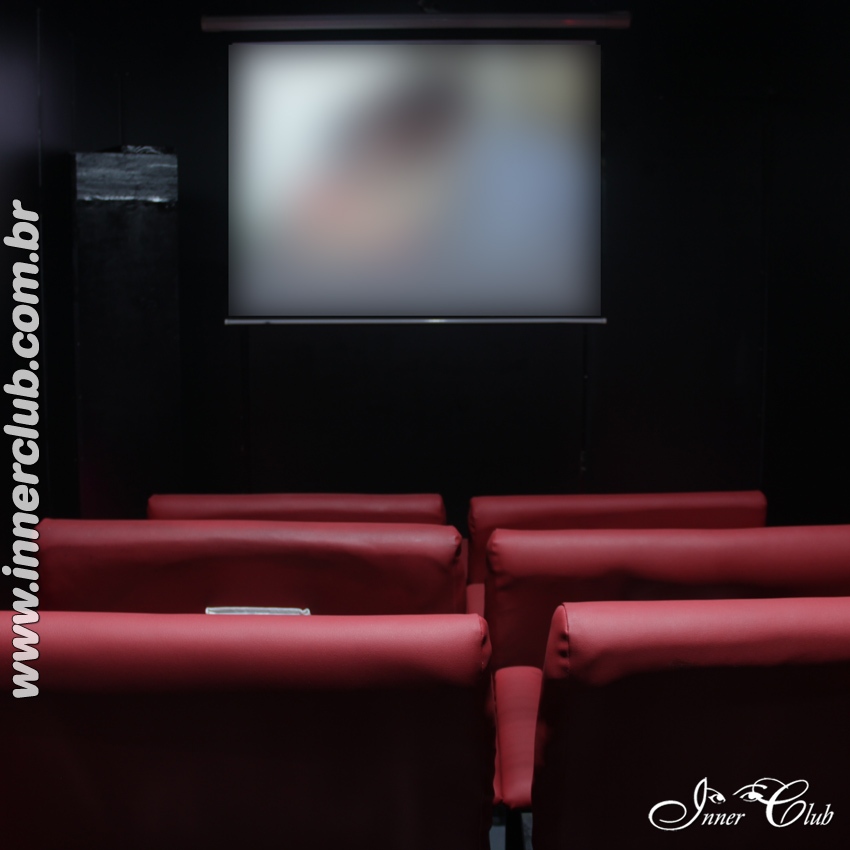 Inner Club casa de swing em Santo Amaro - SP sala de cinema erótico