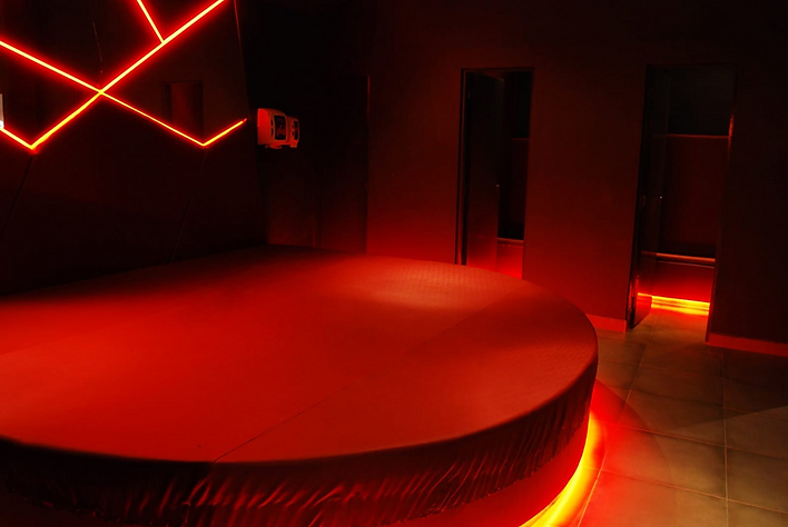 Sala coletiva para casais SPicy club casa de swing e balada liberal em  Moema - SP